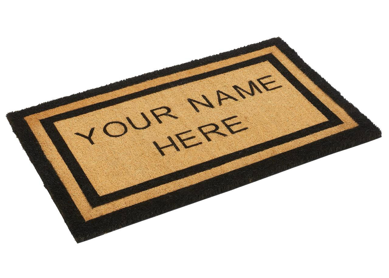 personalized logo coco mat