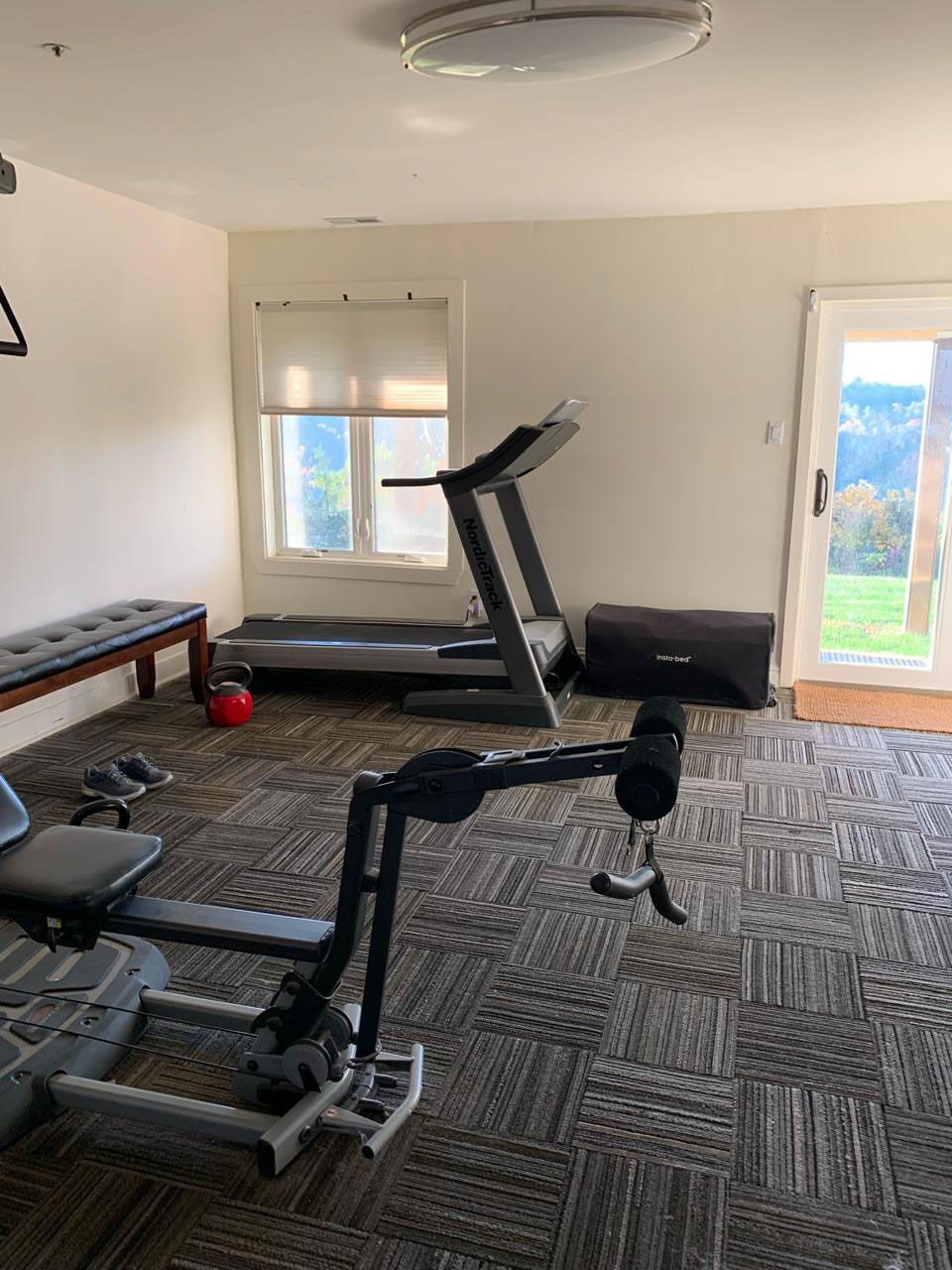 recycled rubber tiles on gym