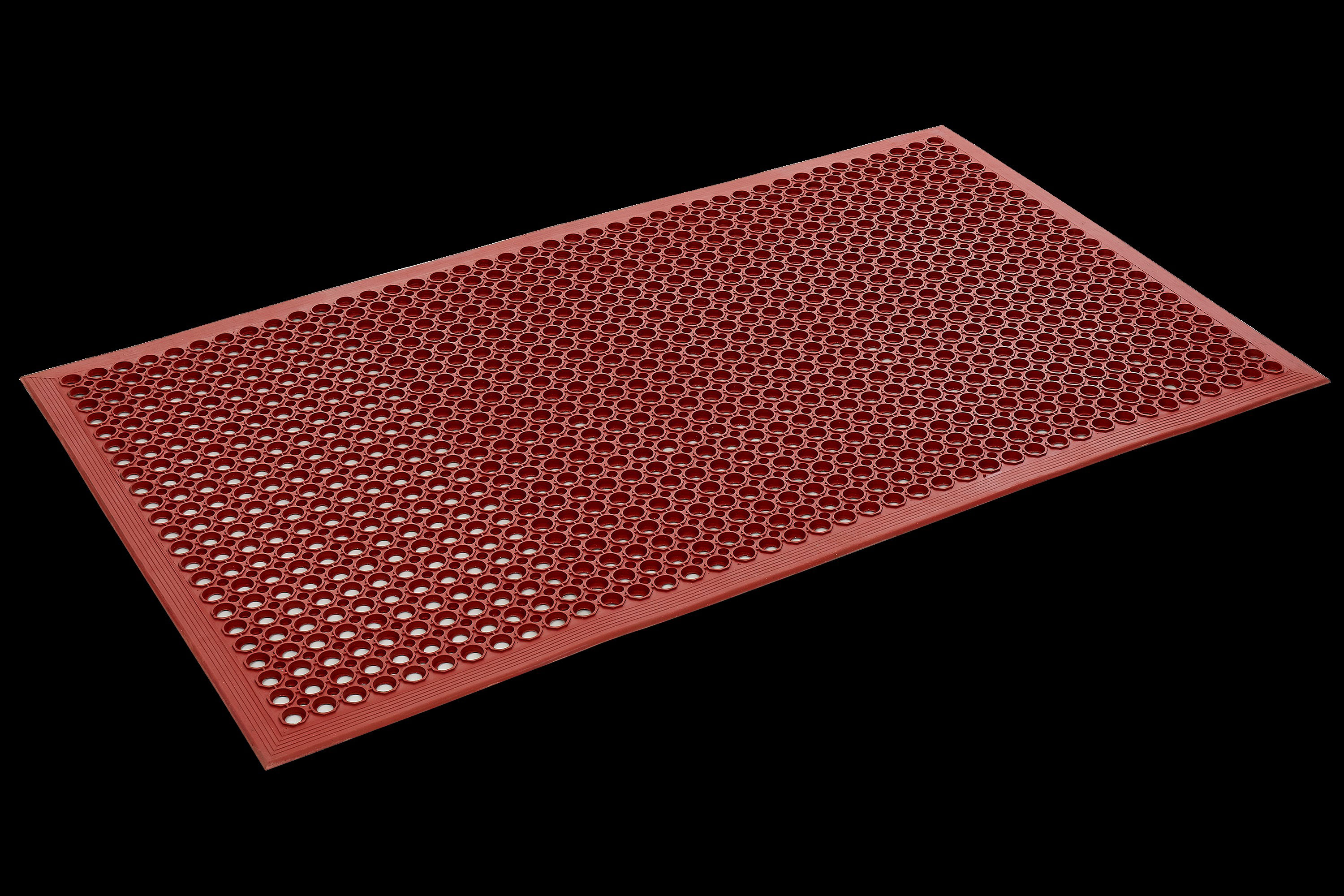 recycled red rubber mats